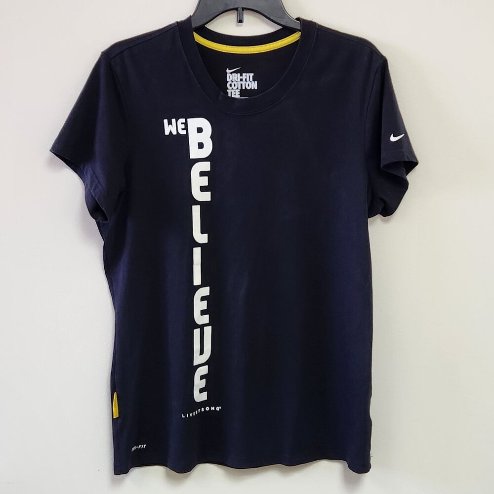 Women's XL Nike Dri-Fit Black Cotton Tee